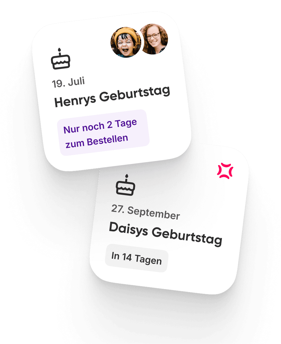 Keine verpassten Geburtstage mehr