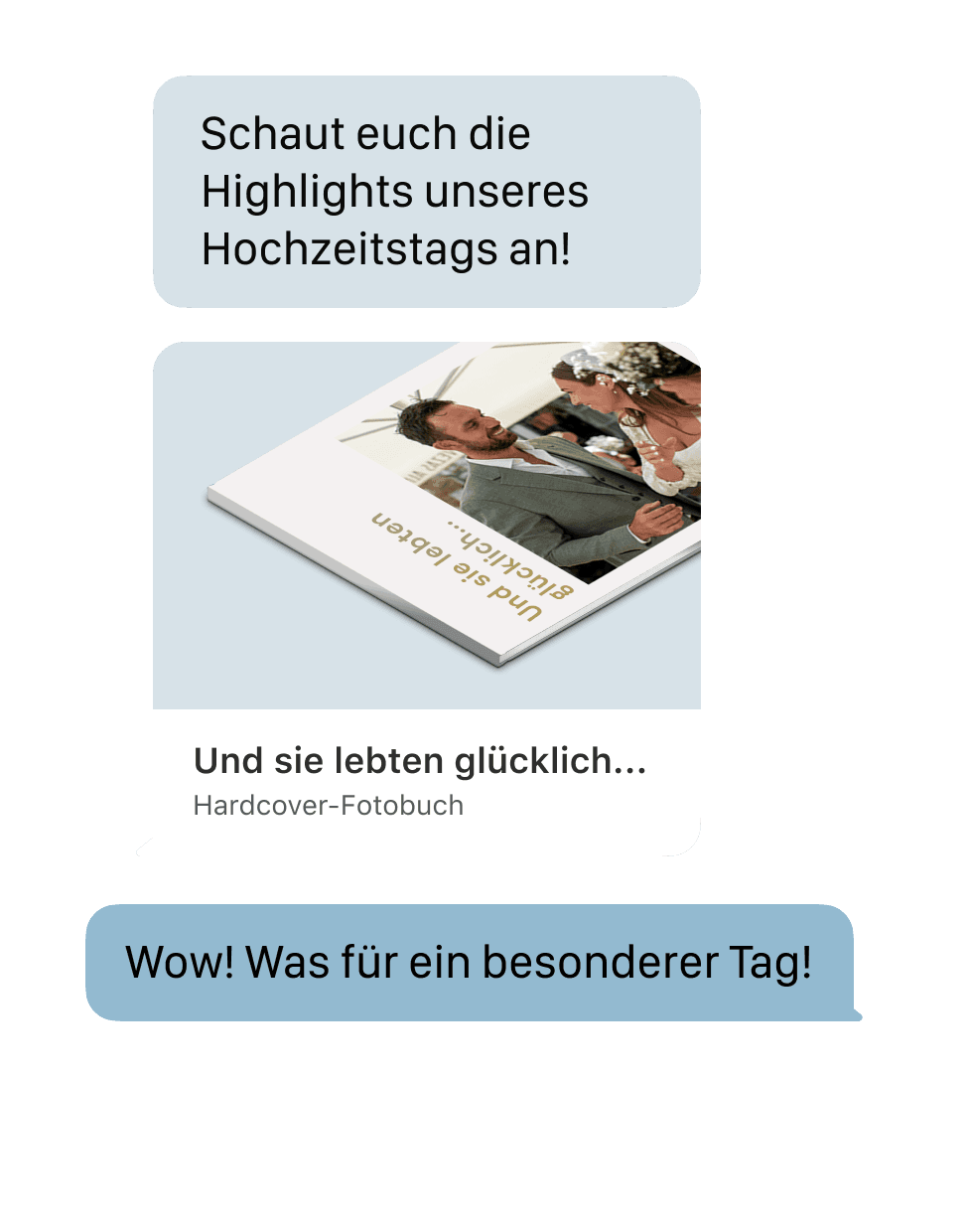 Teilt eure Hochzeit ganz einfach mit anderen