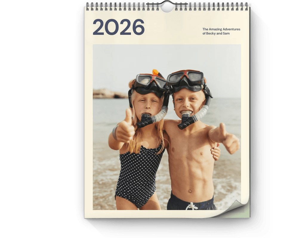Fotokalender im Hochformat